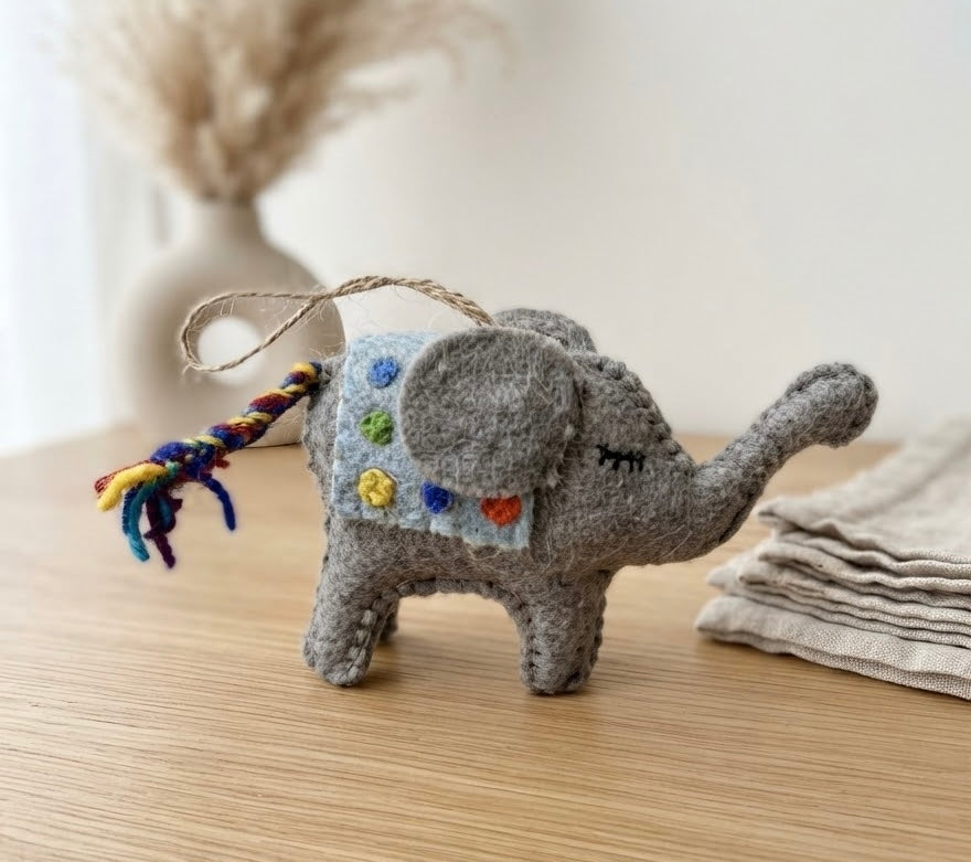 Whimsical Wool Felt Ornaments.