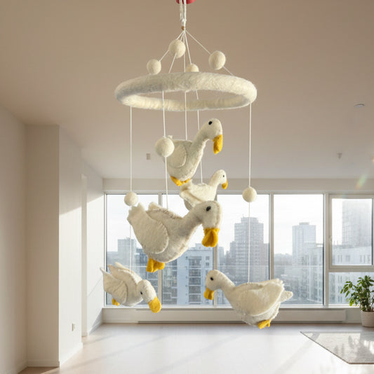 Baby Duck Felt Crib Mobile