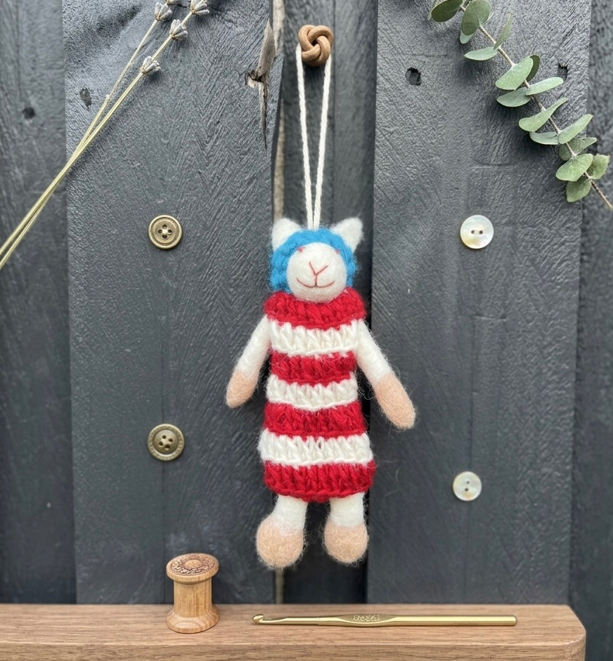 Felt Sheep Ornament