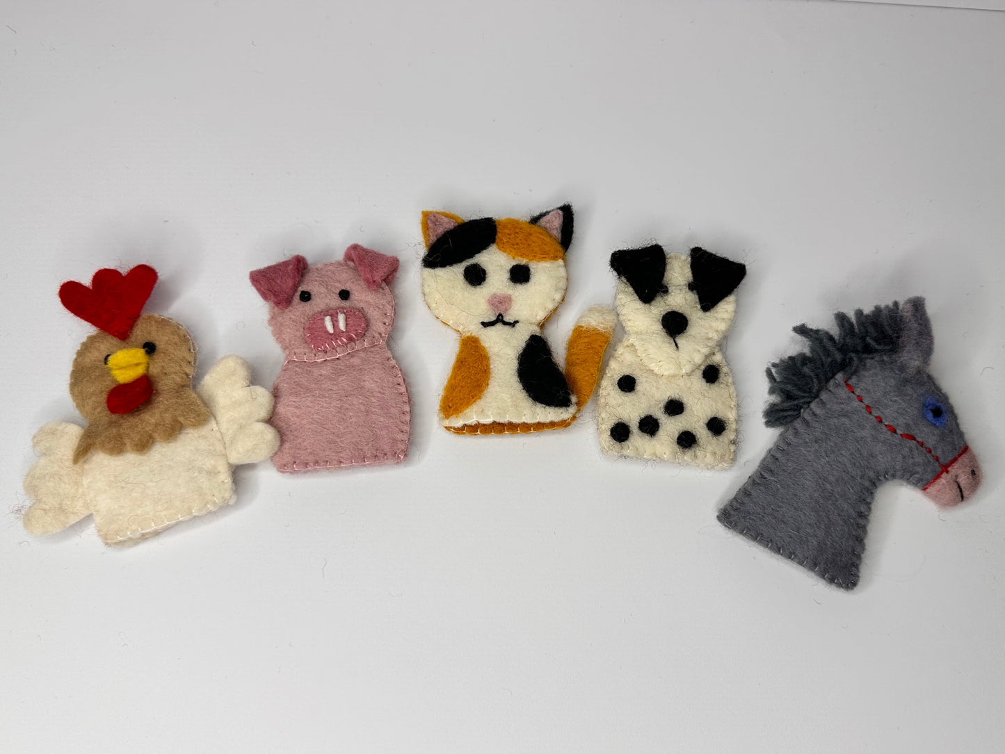Farm Animal Finger Puppets (Set of 5)