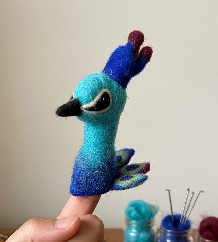 Wool Felt Finger Puppets – Storytelling Toys for Kids