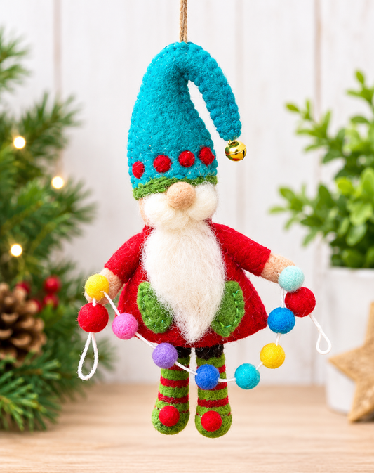 Felt Christmas Gnome Ornament