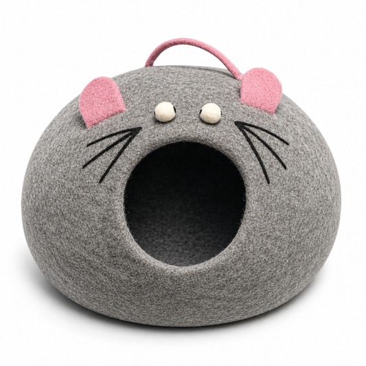 Snuggle Rat Felt Cat Cave
