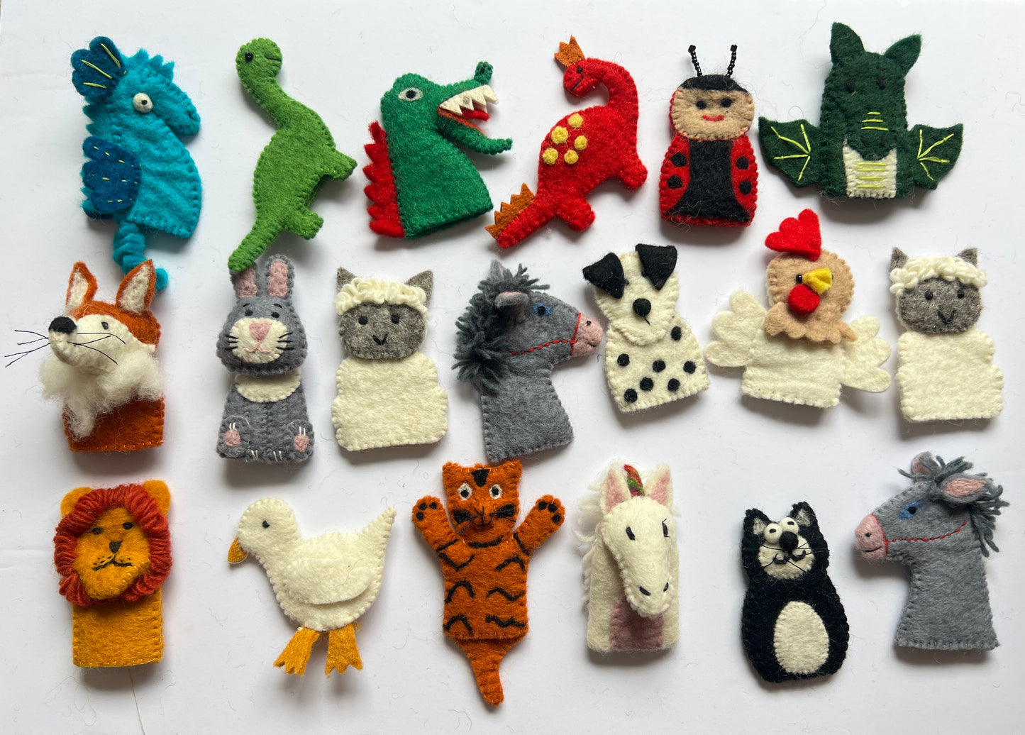 Mix Design Felt Finger Puppets – 10pcs Set