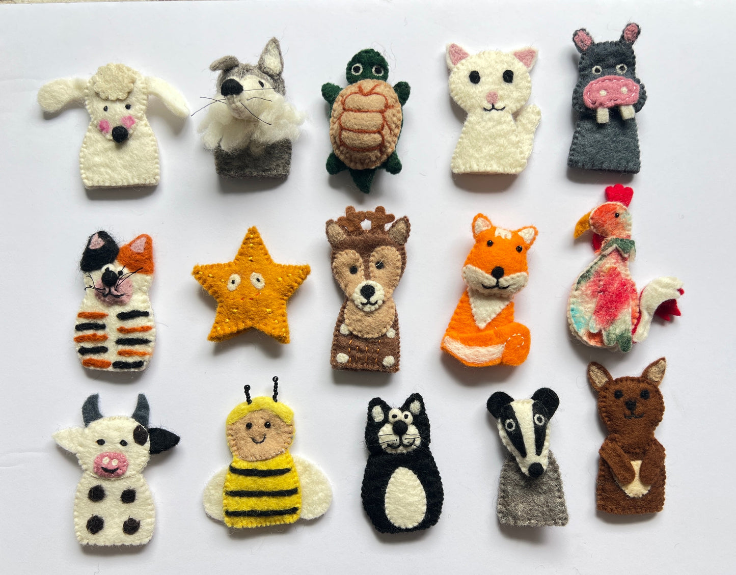 Mix Design Felt Finger Puppets – 10pcs Set