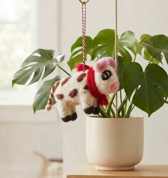 Whimsical Wool Felt Ornaments.