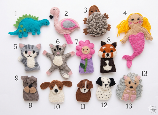 Storytime Felt Finger Puppets