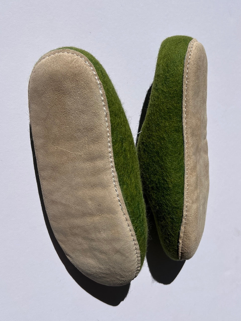 Moss Meadow Felt Slippers