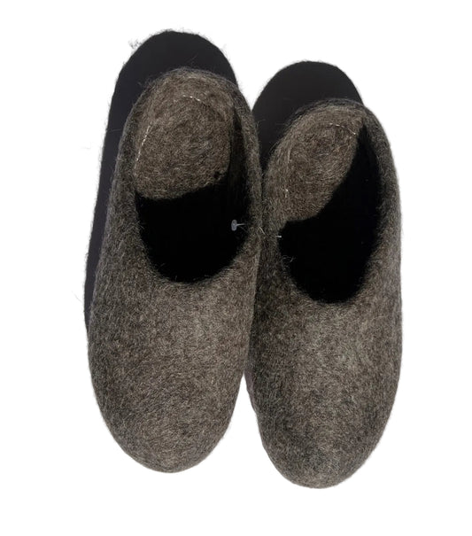Natural Stone Felt Wool Slippers