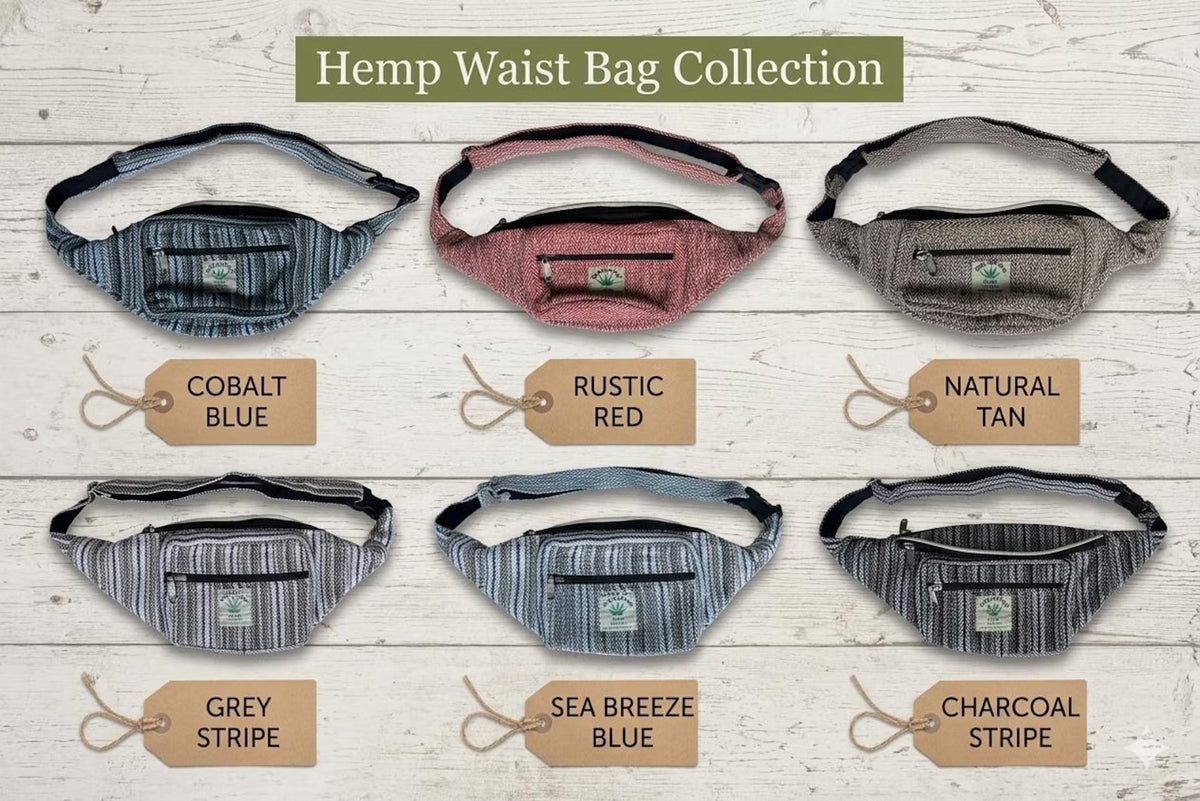 Handcrafted Hemp Fanny Pack | Fair Trade Hip Bag