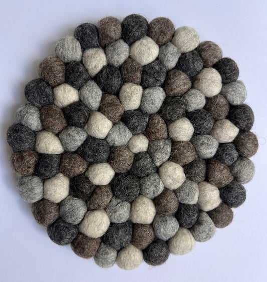 Natural Felt Trivet Set