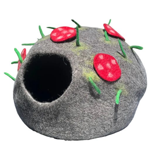 Felt Mushroom Woodland Cat Cave