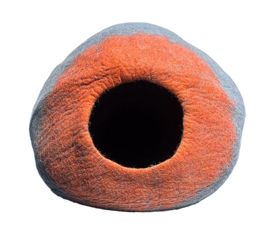 Sunset Glow Felt Cat Cave