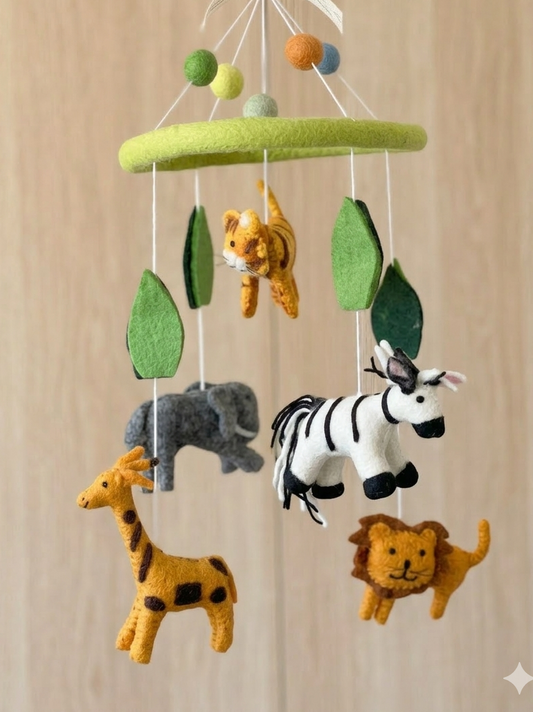Mixed Animal Cot Mobile