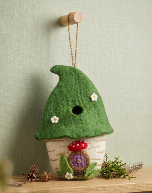Handmade Felt Bird Nest House Decoration – Nursery & Kids Room Décor