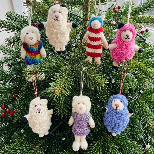 Felt Sheep Ornament
