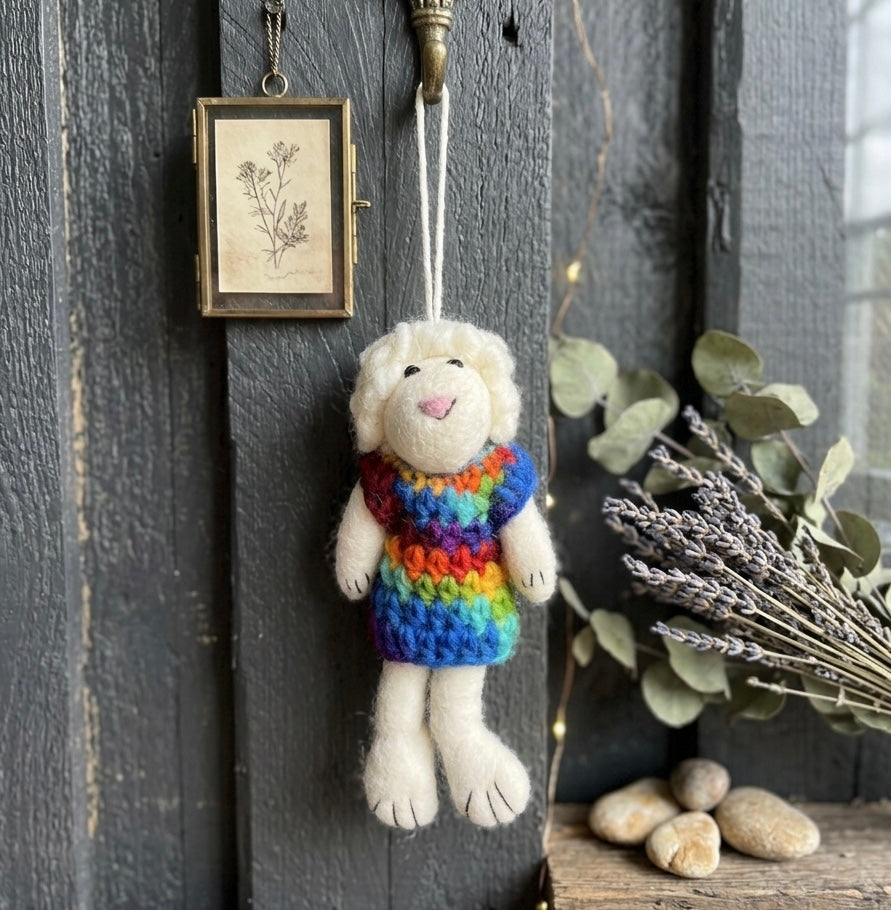 Felt Sheep Ornament