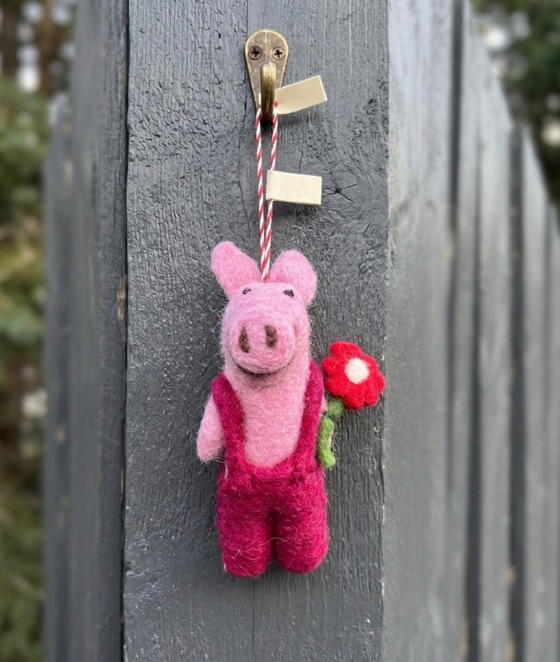 Handmade Felt Animal Hanging Ornaments Set
