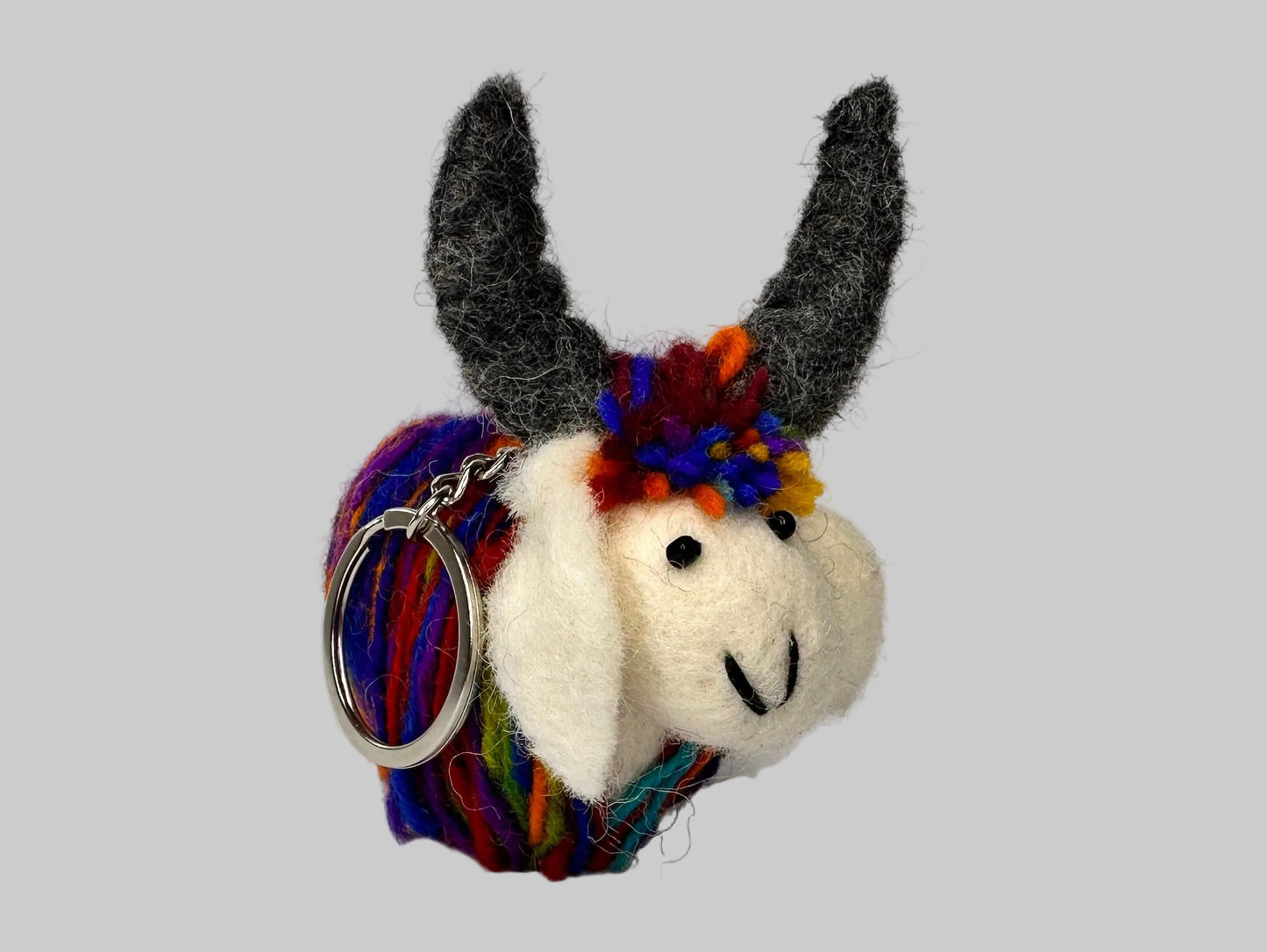 Handmade Felt Mix Animal Keychain