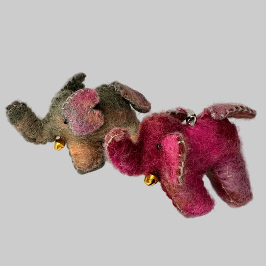 Handmade Felt Mix Animal Keychain