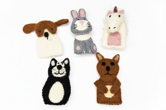Felt Storytime Finger Puppets (Set of 5)