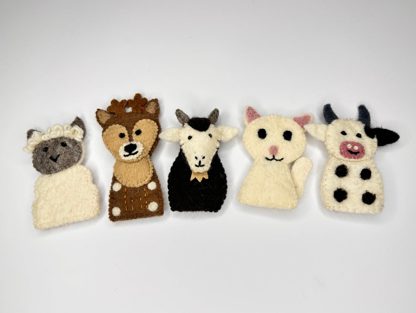 Felt Farm Friends Finger Puppets (Set of 5)