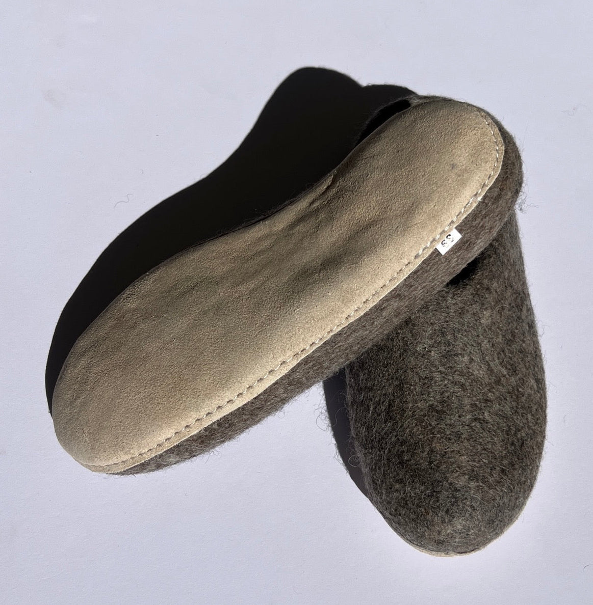 Natural Stone Felt Wool Slippers