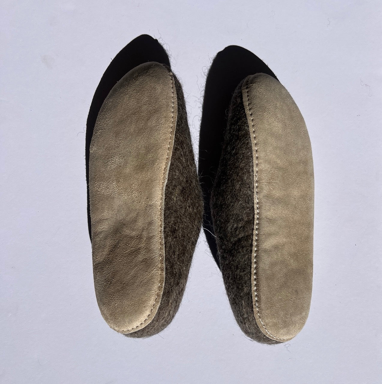 Natural Stone Felt Wool Slippers