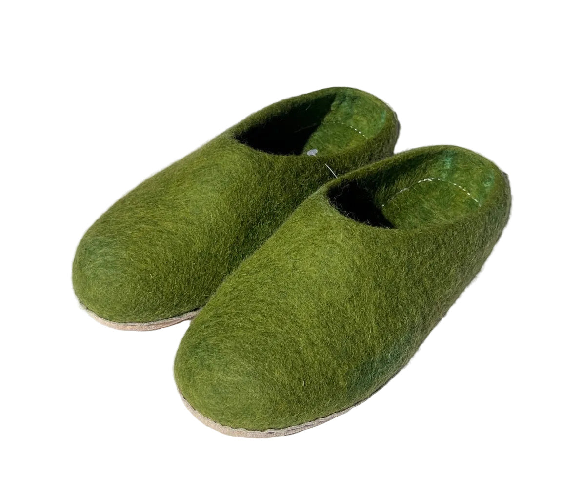 Moss Meadow Felt Slippers