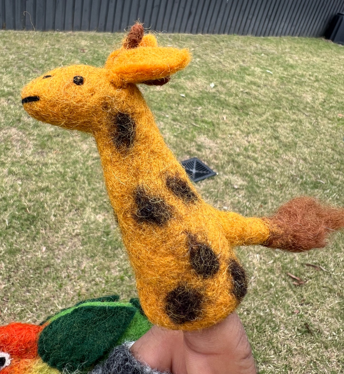 3D Little Zoo Felt Finger Puppet Set