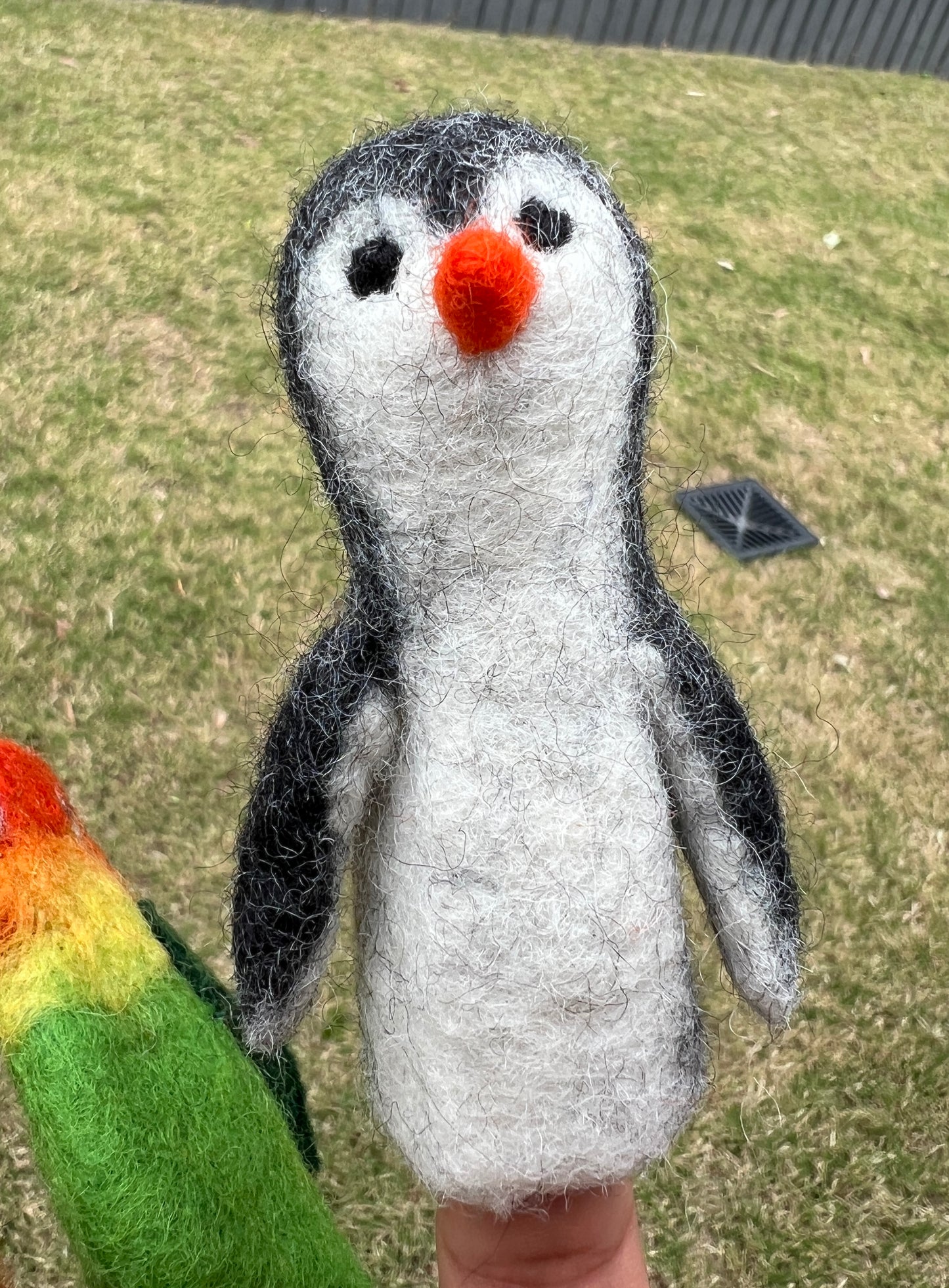 3D Little Zoo Felt Finger Puppet Set
