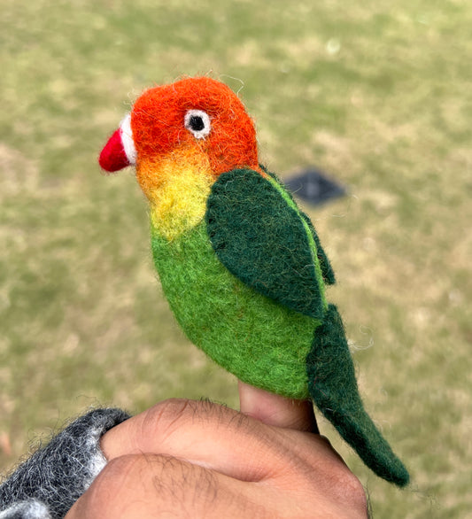 3D Little Zoo Felt Finger Puppet Set