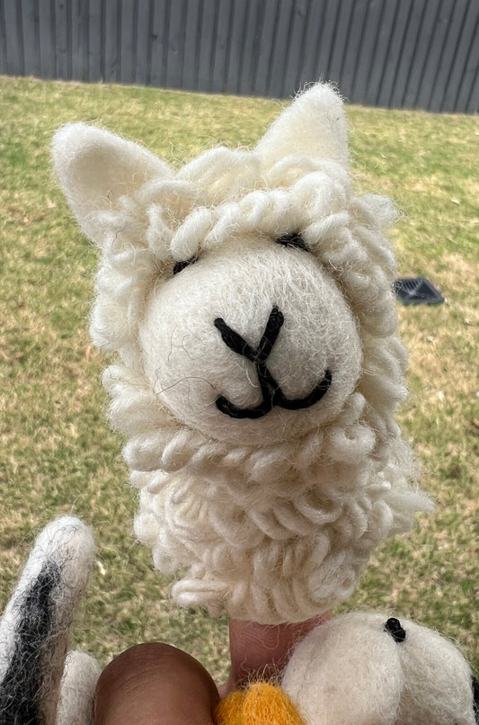 3D Handcrafted Felt Finger Puppets