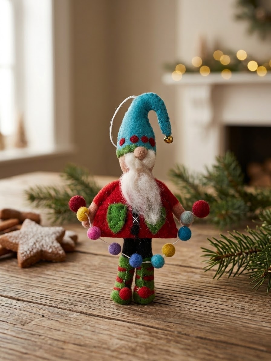 Felt Christmas Gnome Ornament