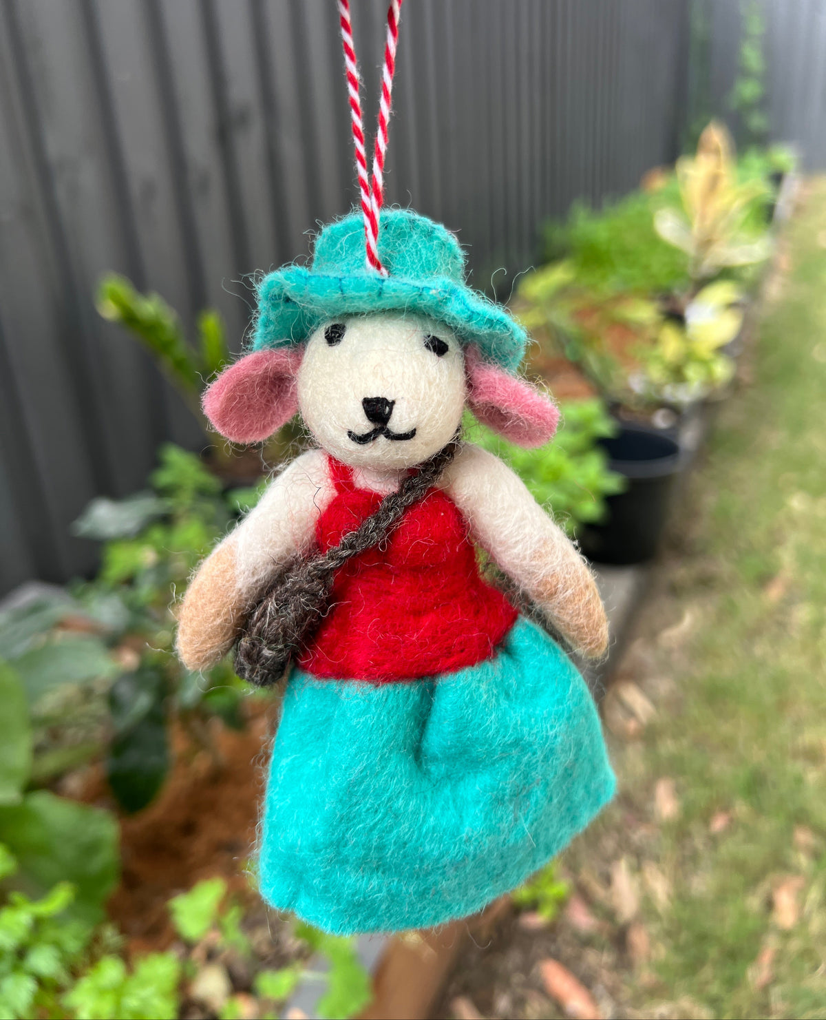 🎄 Festive Felt Sheep Christmas Ornaments