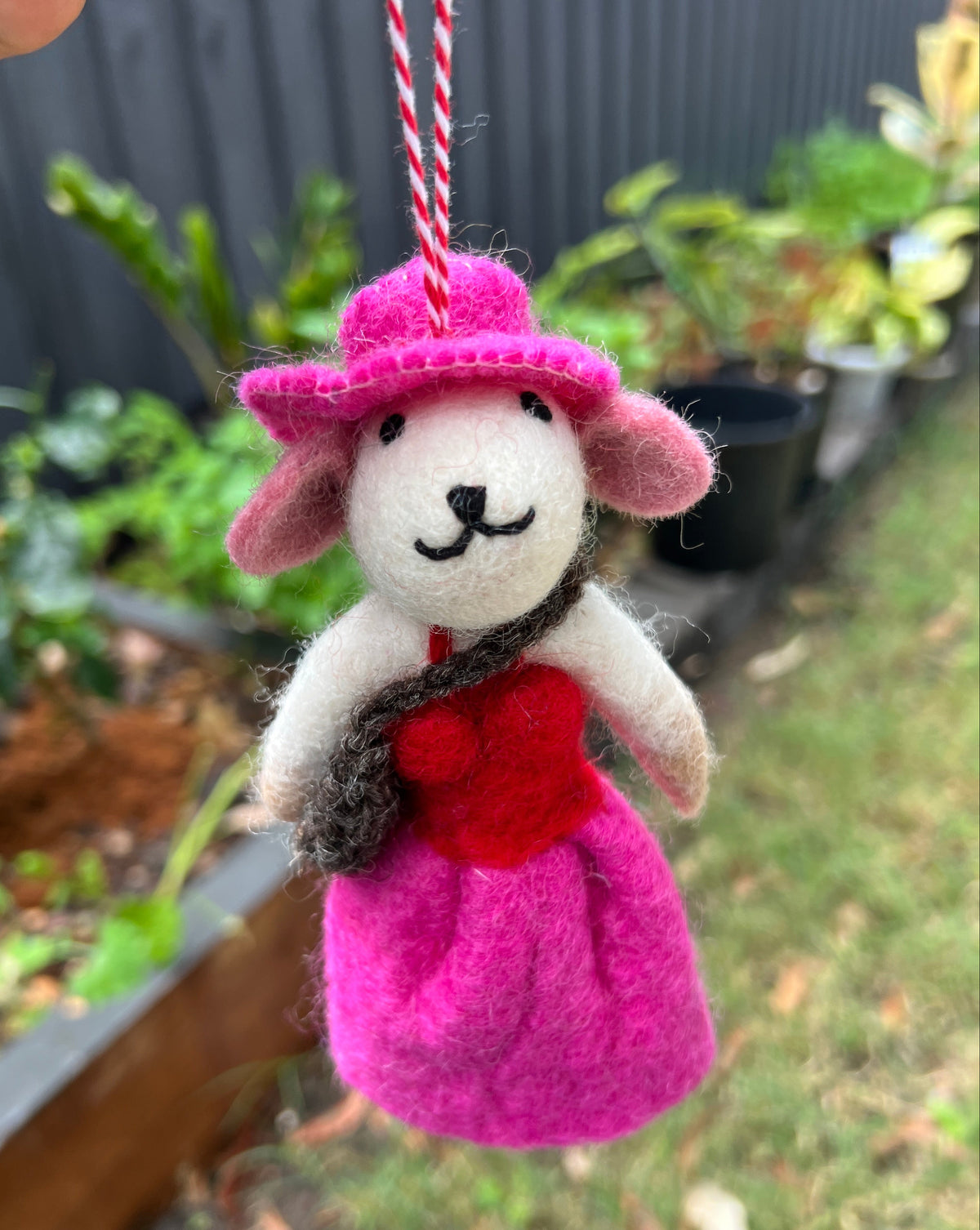 🎄 Festive Felt Sheep Christmas Ornaments